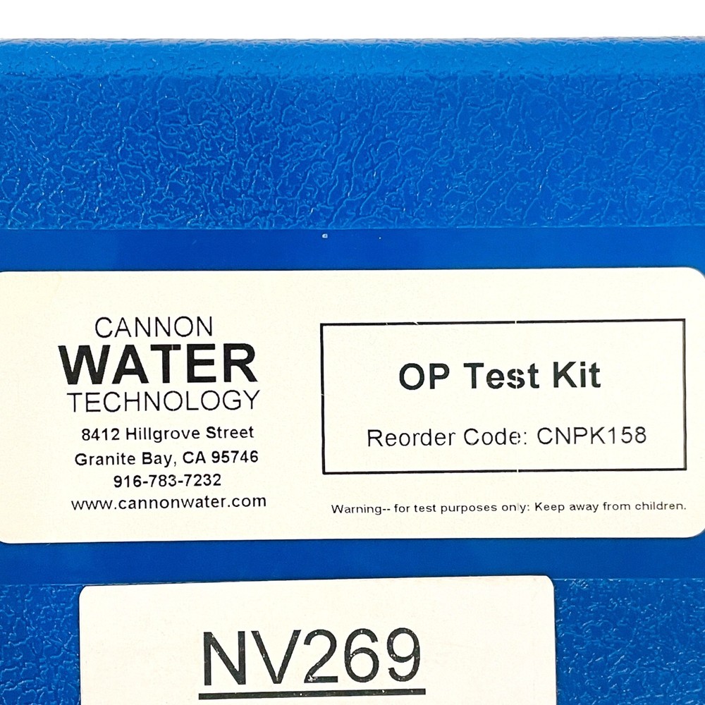 Cannon Water Technology Organophosphonate OP Test Kit Reorder Code CNPK158