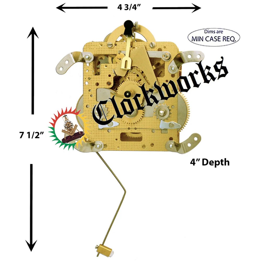 141-023 Hermle Clock Movement