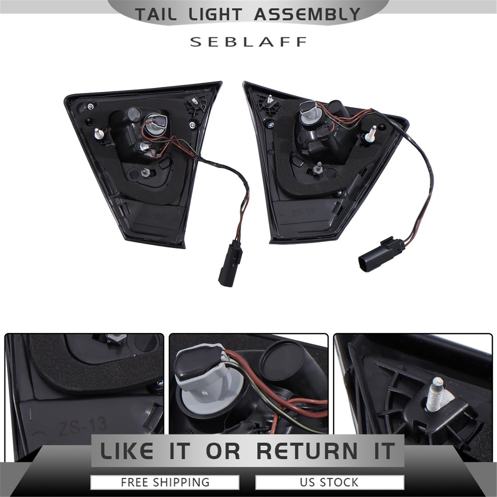 Halogen Tail Lights For Ford Escape 2017-2019 Rear Left&Right Inner Tail Lamps