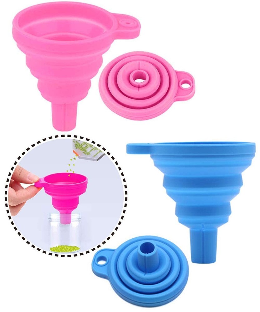 Collapsible Silicone Funnel for Diamond Art