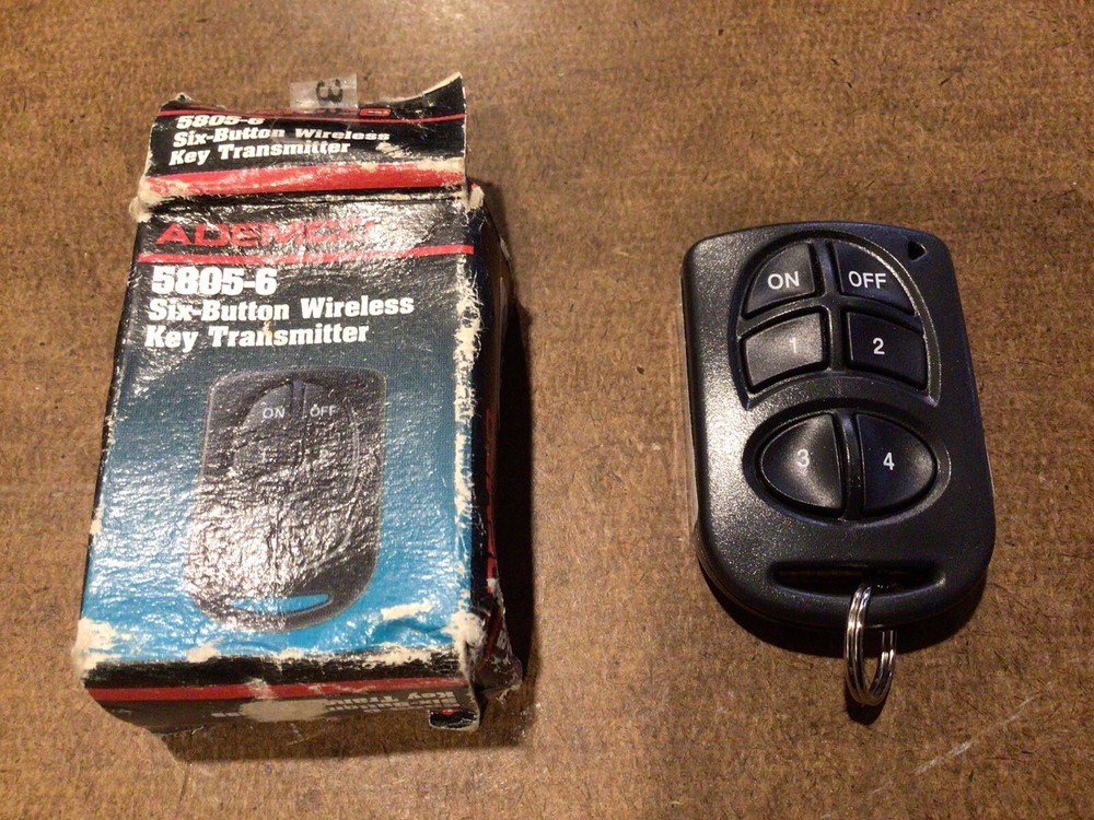 Ademco 5805-6 6-Button Wireless Key Transmitter