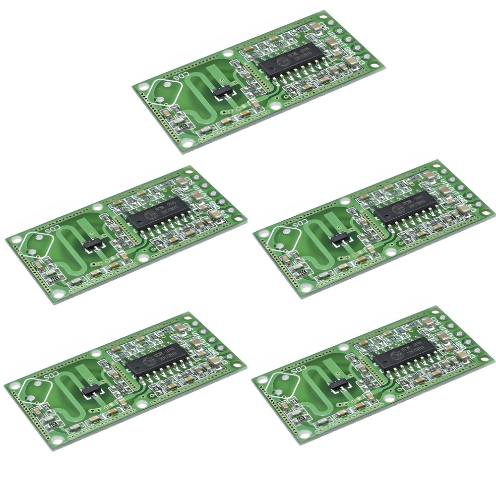 5-Pack Microwave Doppler Radar Motion Detector Sensor Module Board