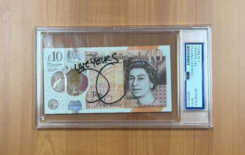 Central Cee Signed Autographed 10 Pound Note PSA/DNA COA Currency "Live Yours"