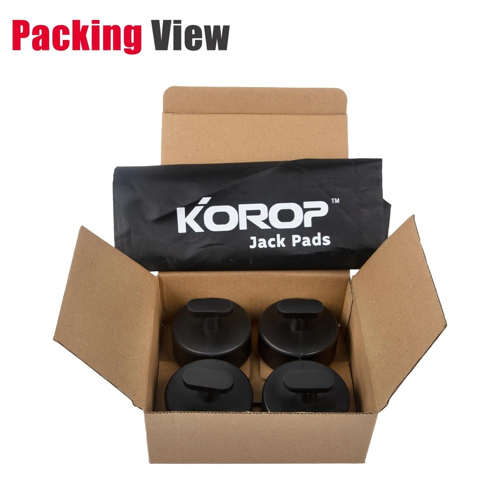 Lifting Jack Pad (4pcs) Compatible with Chevy Corvette C5 C6 C7 C8, Rubber Li...