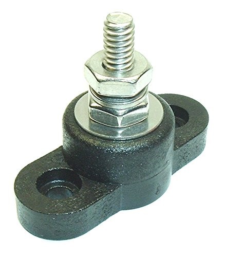 Fastronix Black Single Stud Ground Junction Block 1/4"