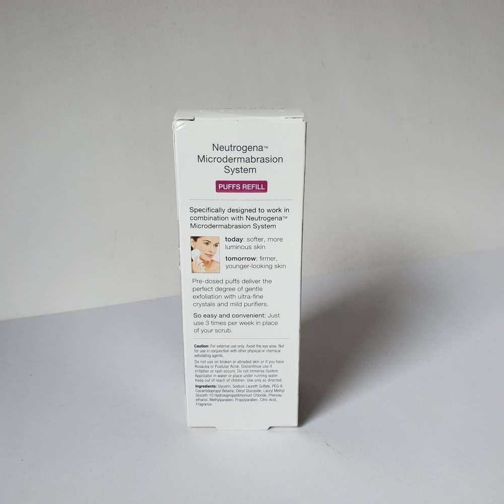 Neutrogena Microdermabrasion System Puffs Refill 24 Rejuvenating Attachment Head