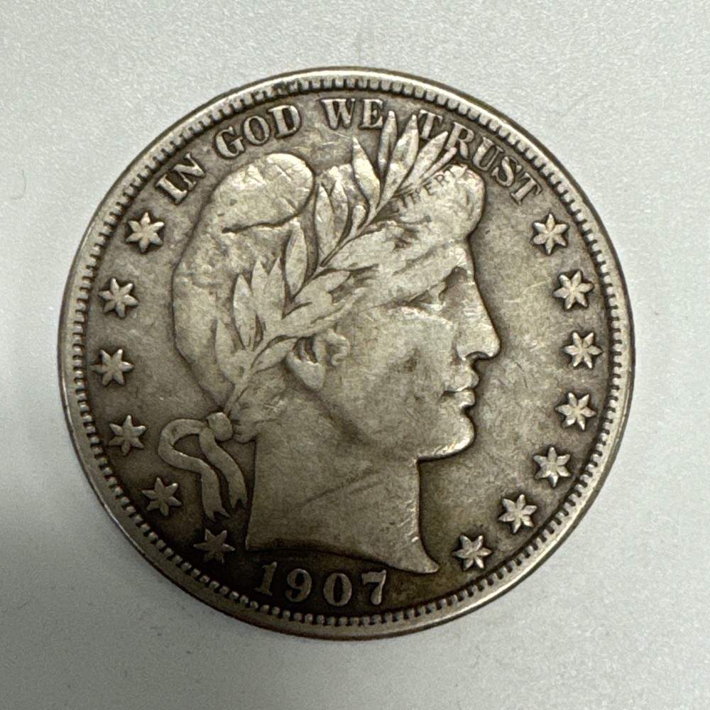 1907-O Barber Silver Half Dollar VF
