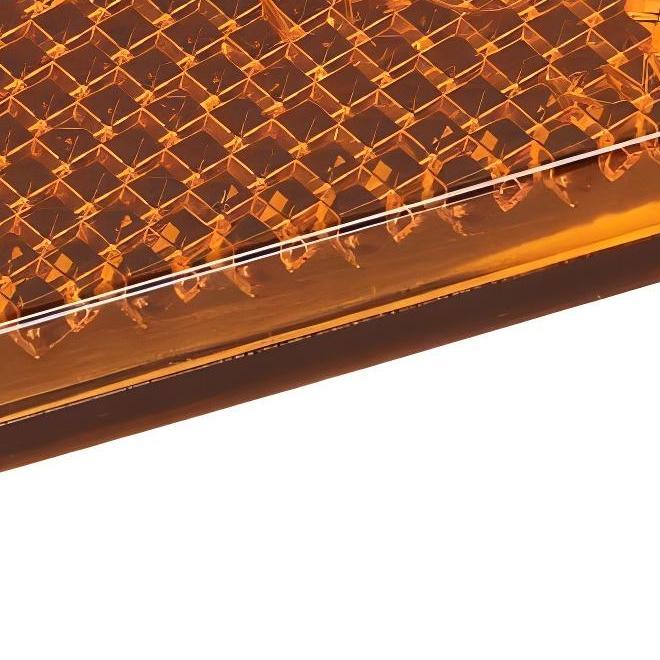Reflector 95x25mm orange self-adhesive