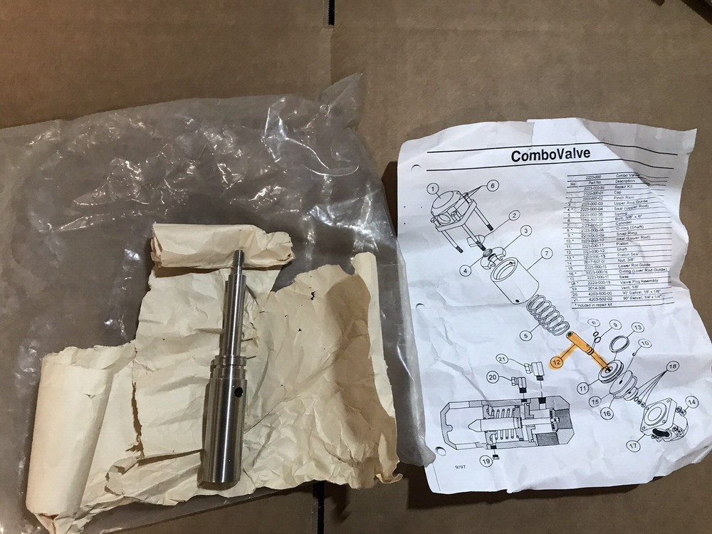 COMBO VALVE  2223-000-12 SHAFT REPLACEMENT