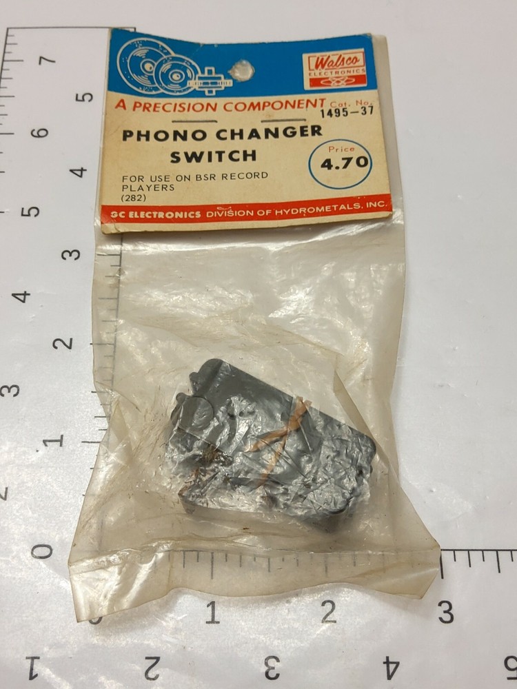 WALSCO ELECTRONICS PHONO CHANGER SWITCH 1495-37 (NOS)