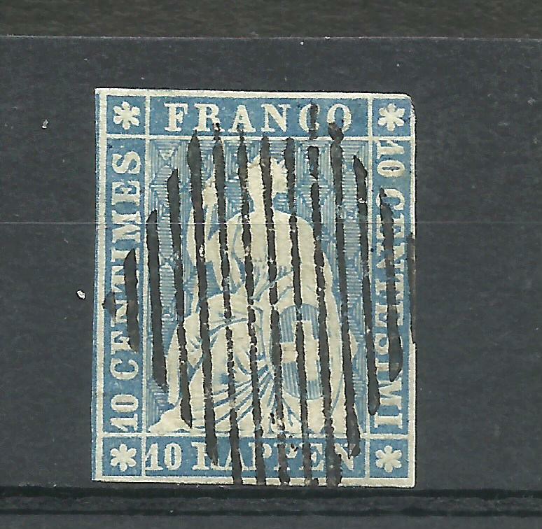 SWITZERLAND YV # 27d, MI # 14 II A y M, USED