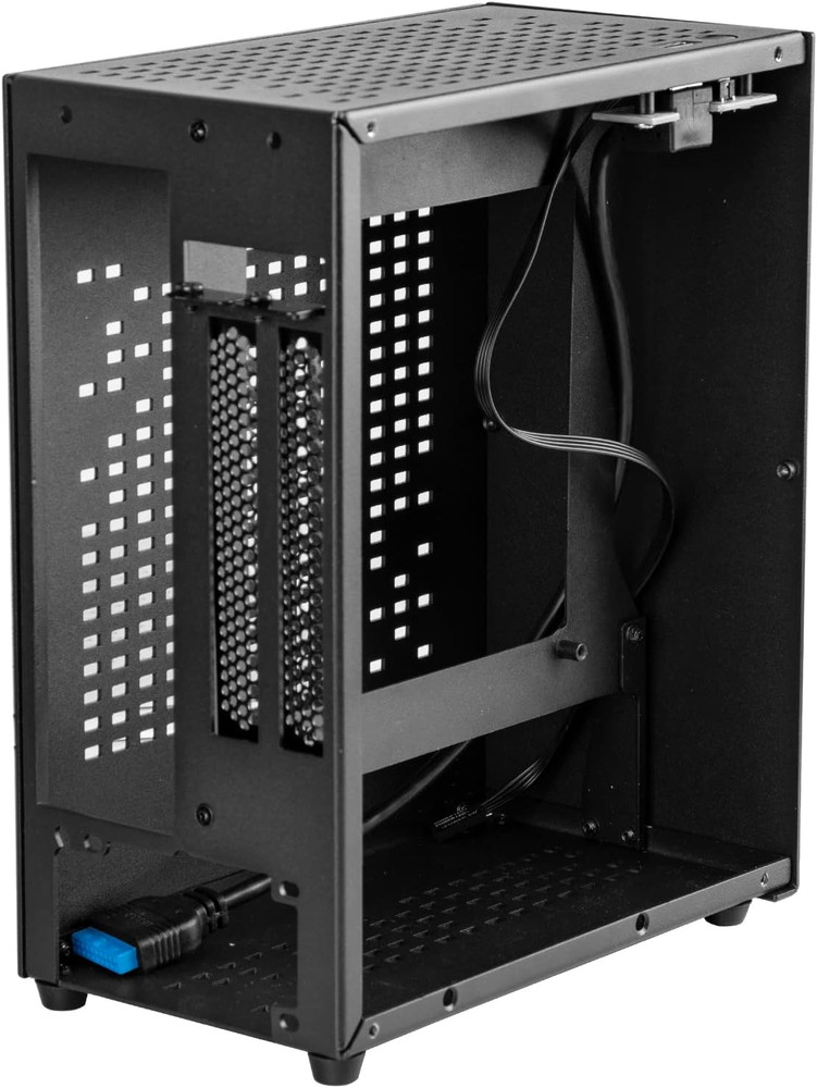 Aluminum Mini ITX Case with Pcie 3.0 Riser, Mini PC Case, SFF Small Form Factor