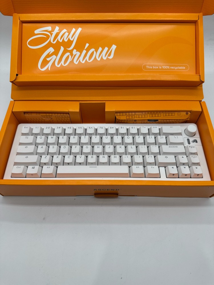 Glorious GMMK 3 Mechanical Gaming 65% Compact Keyboard with Knob