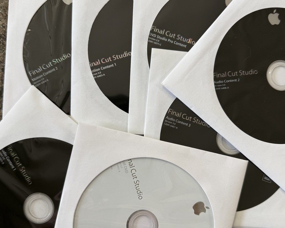 Final Cut Studio Academic Version Complete Box Set Mac Vintage Apple Collector