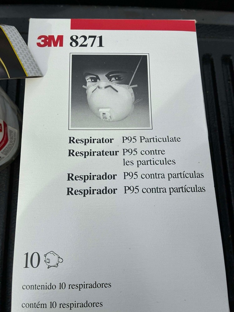 3M P95 Multi - Purpose Disposable Particulate Respirator White 10 pc