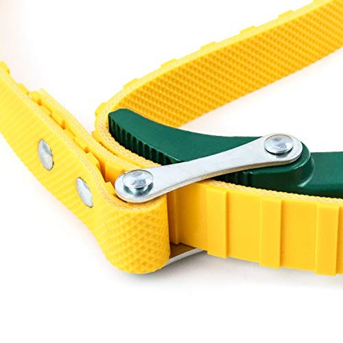 15" Belt Strap Wrench, Multi-Purpose Adjustable Strap Oil Filter 15" (1 pack)