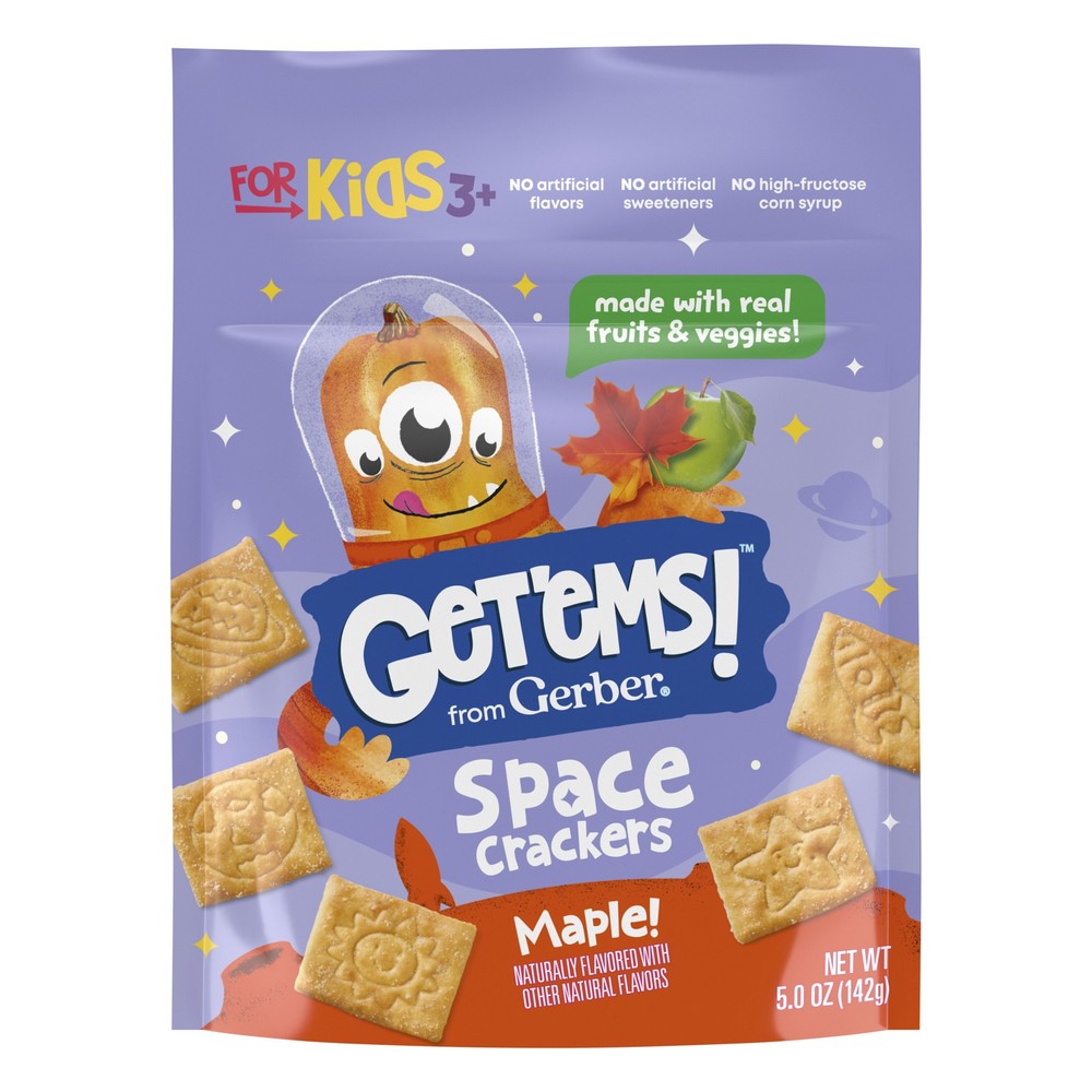 Get'ems!™, Space Crackers, For Kids 3+, Maple, 5 oz (142 g)