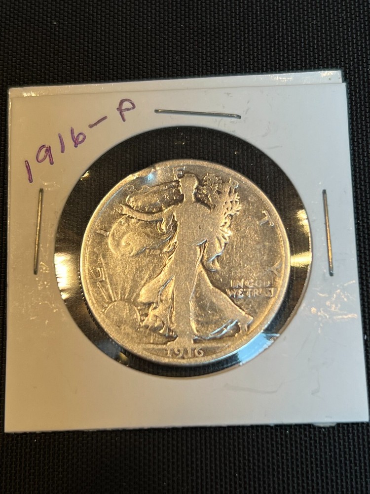 1916 P Reverse Walking  Liberty Half Dollar *SEMI-KEY DATE*