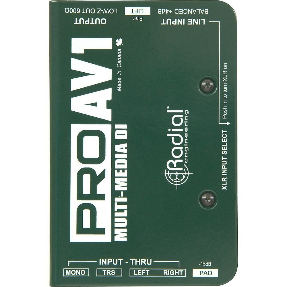 Radial Engineering ProAV1 Audio/Video Passive Direct Box NEW