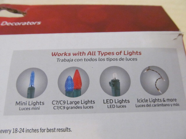 Simple Living Solutions Ladderless Light Clips, 75 Clips