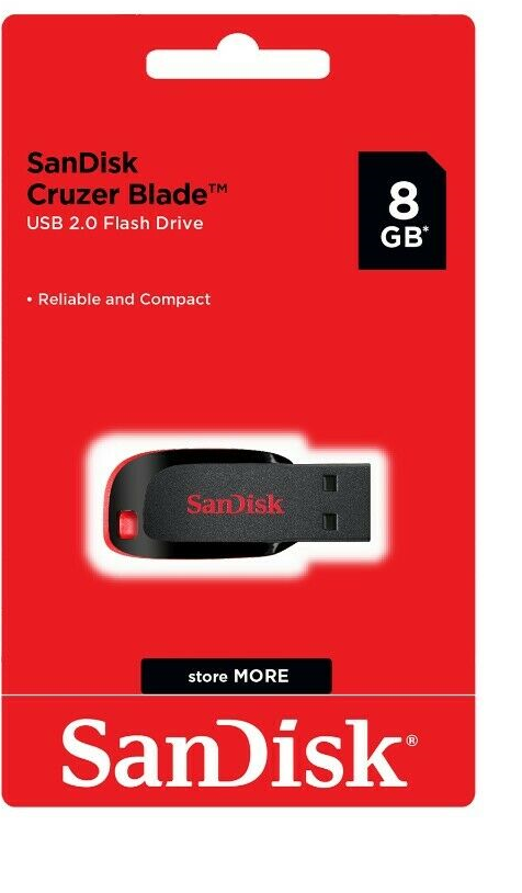 Sandisk Cruzer Blade USB Flash Drive Memory Stick for Laptops & Computers Lot