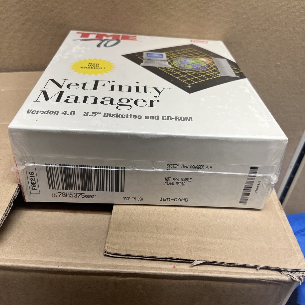 Vtg IBM NetFinity Manager Version 4.0 Systems Management Diskette CD-Rom OS/2