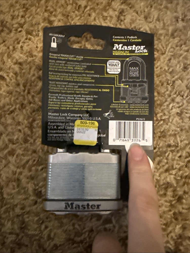 Master M15xkadlf Magnum Lock