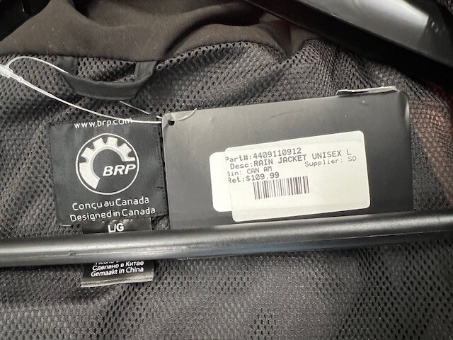 Can-Am Motorcycle Rain Jacket - Medium (Unisex)