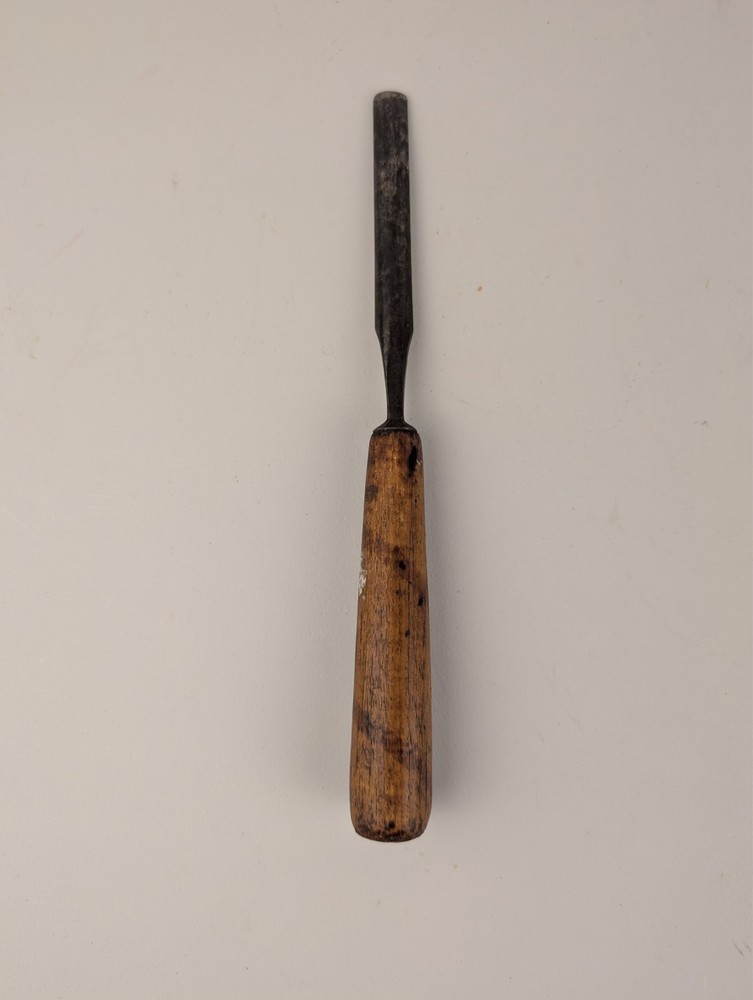 Vintage Wood Working Chisel  Wood Handle