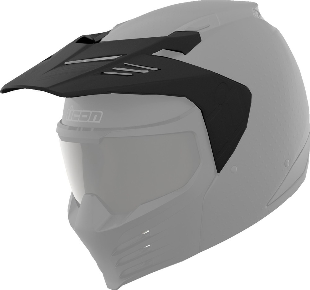 Icon Elsinore Monotype Helmet Visor/Peak Black
