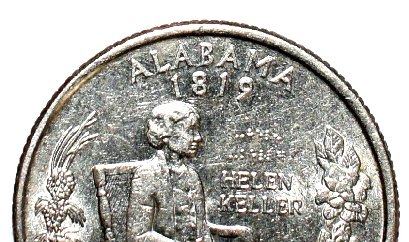 2003 P Hellen Keller Commemorative State Quarter Alabama Error