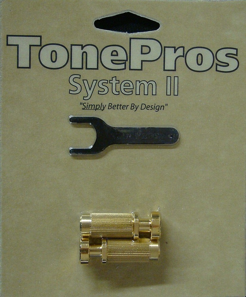 SM1-G TonePros Metric Locking Studs, Gold Finish