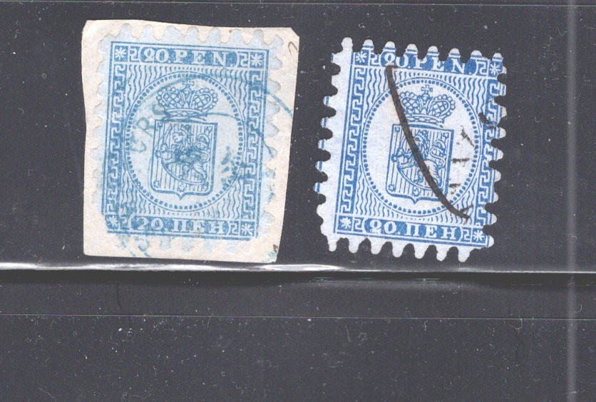 Finland   #9      2  used   stamps
