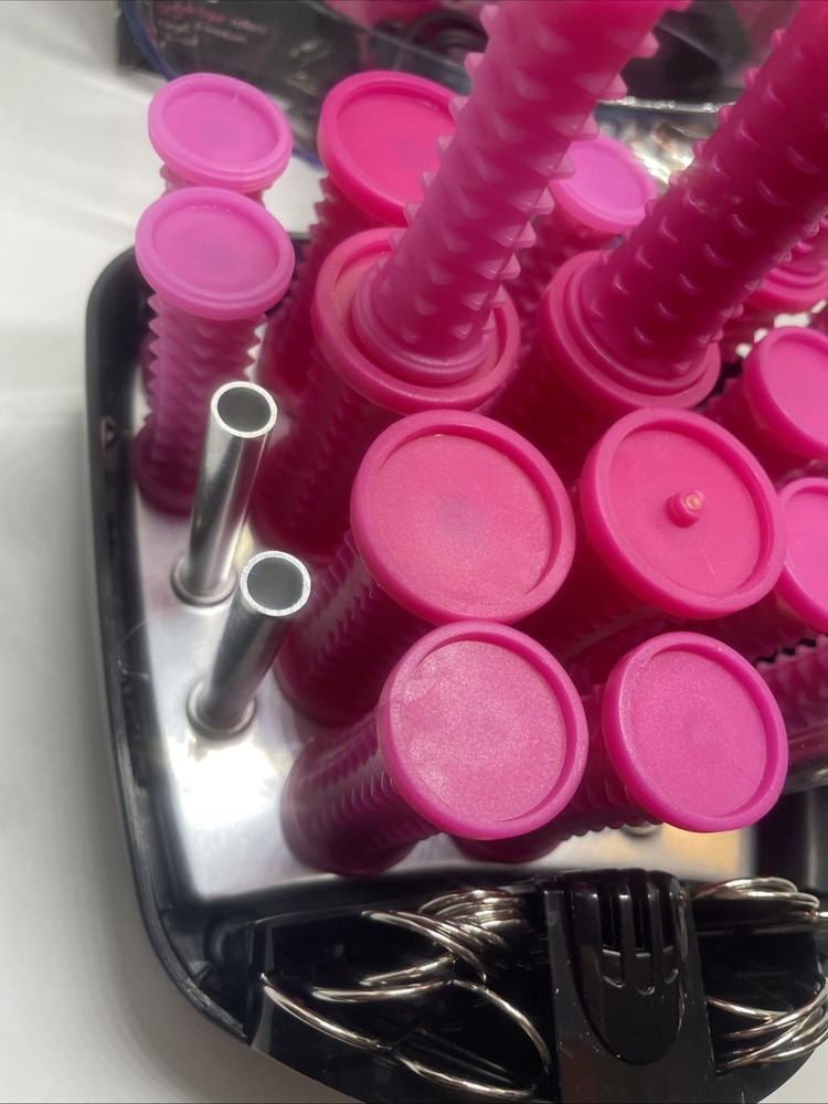 2016 Conair 20 Multi-Sized Rollers Big Style Small Case Pink Curlers