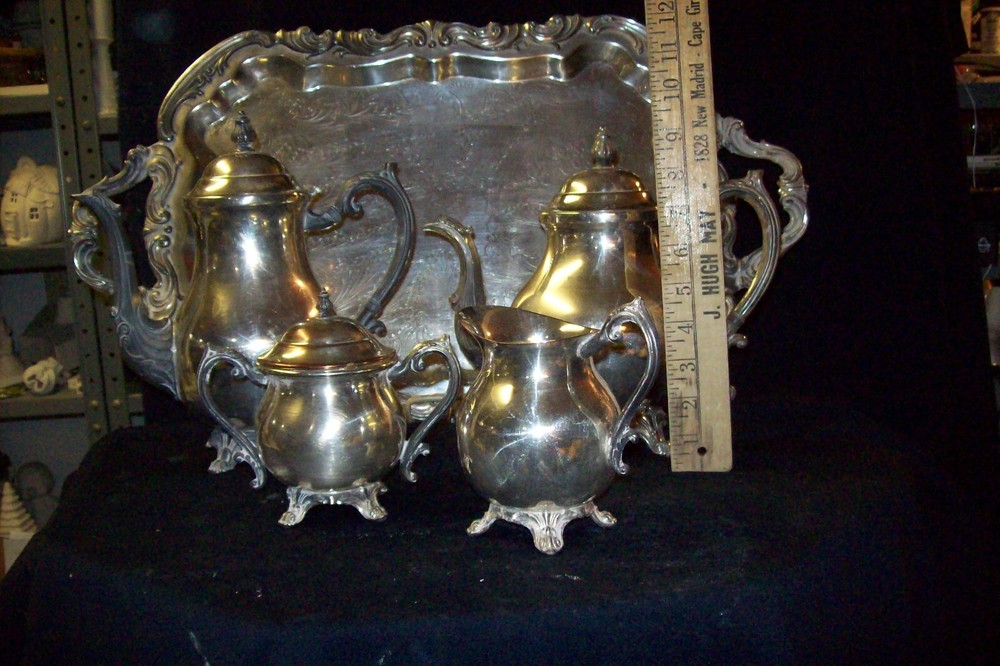 F B Rodger 2352 Tea and Coffee set with tray