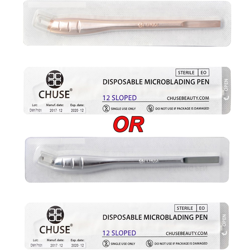 CHUSE 5pcs Microblading Pen Eyebrows Manual Tattoo Micro Blades SPMU Sterilized