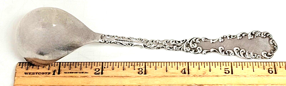R. Wallace Waverly Sterling Silver Solid Cream Ladle 6"