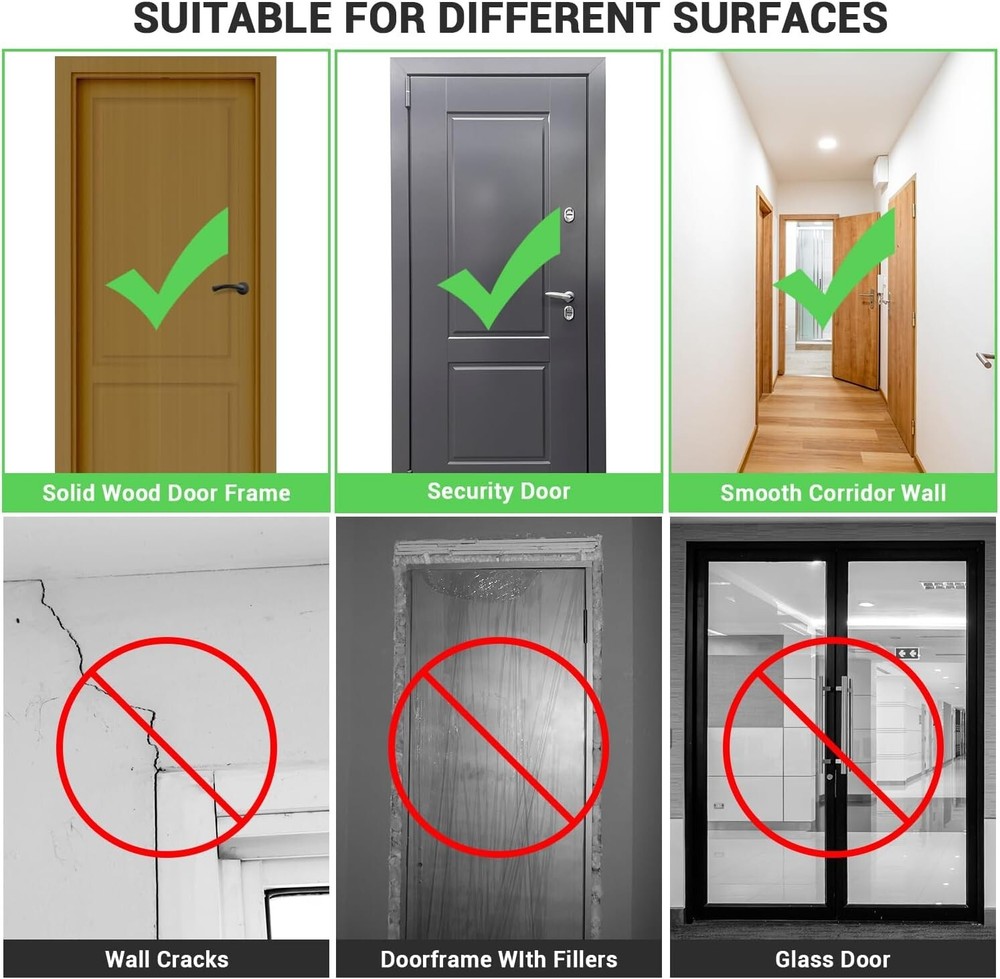 Non-Slip Adjustable Pull Up Bar: 440lbs Load Capacity for Upper Body Strength