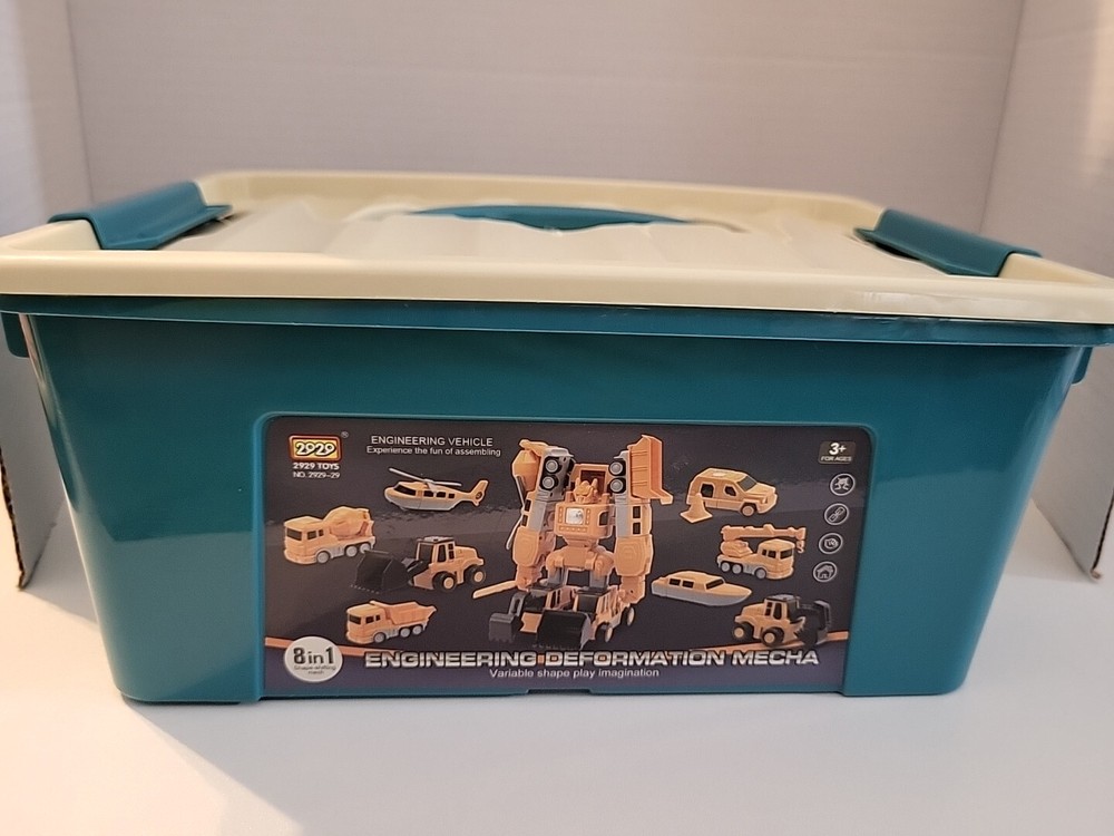 Magnetic Transform Engineering Playset Complete With Carrying Case