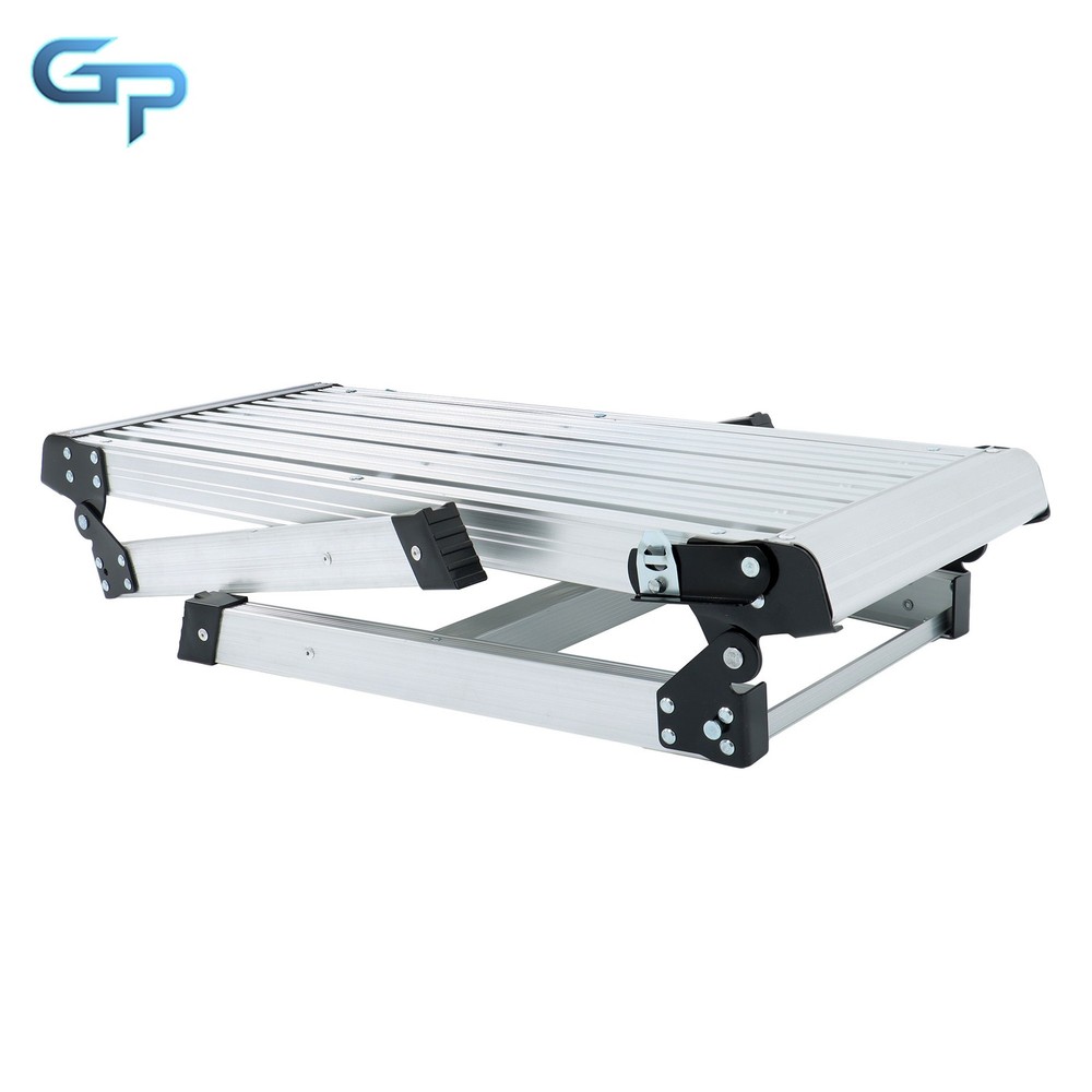 Aluminum Step Stool Non-slip Folding Work Platform 330LBS Drywall Ladder