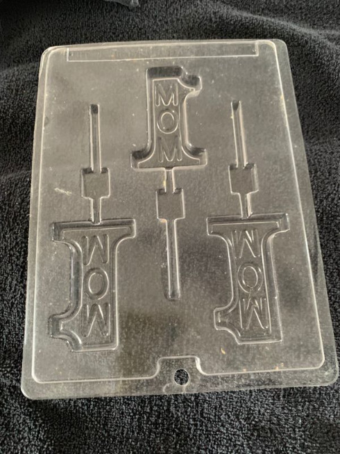 #1 MOM LOLLY POP chocolate candy mold