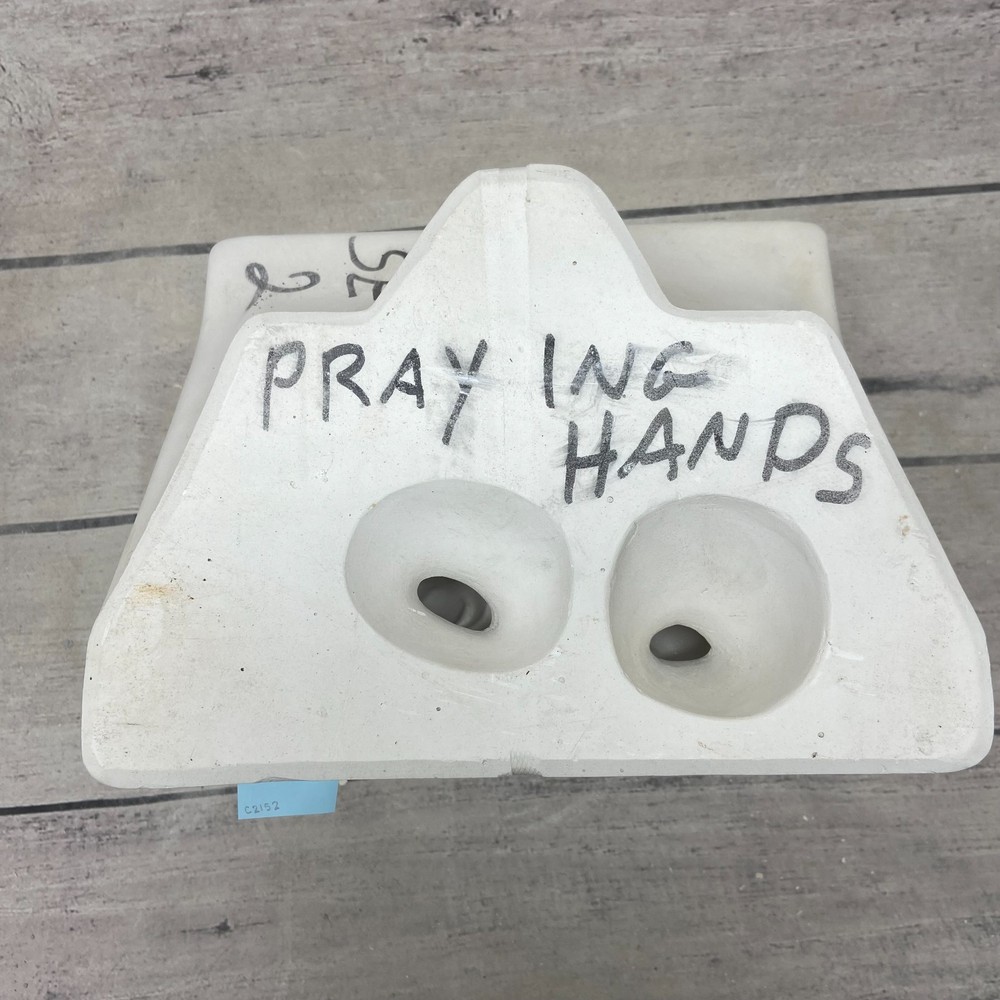 Vintage Atlantic Ceramic Casting Mold Lg Praying Hand #A367