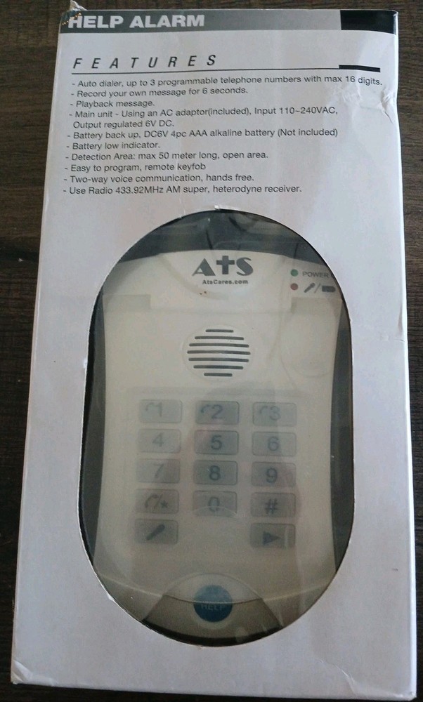 ATS Help Alarm Personal Emergency Call Dialer Auto Dial Assistive Tech Services