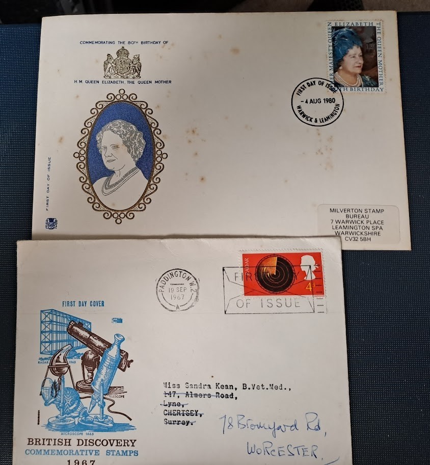 12 World Covers & Stamps as Scans