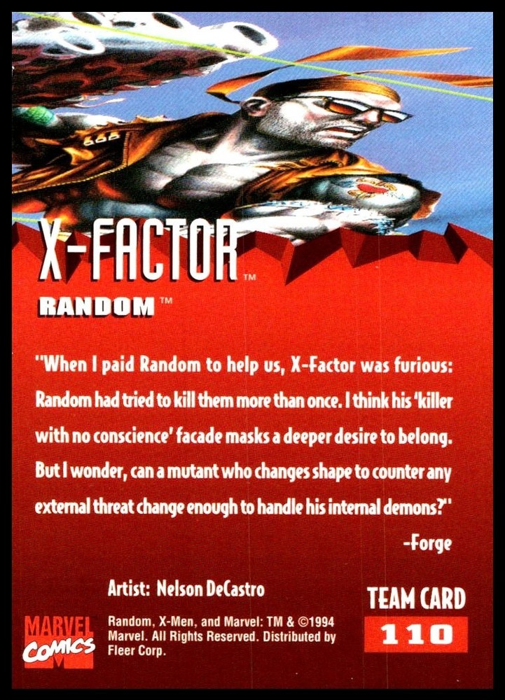 1995 Fleer Ultra X-Men Random #110