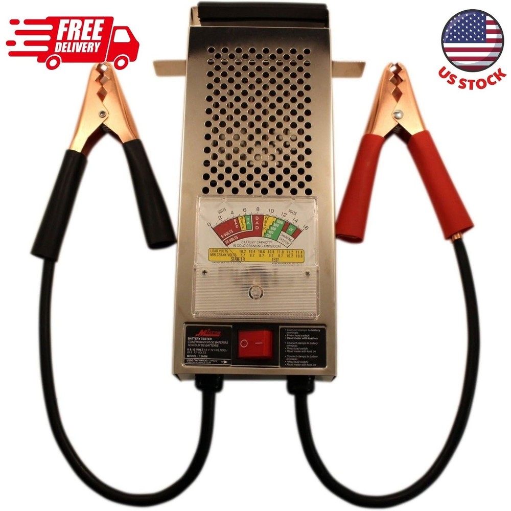 1260M 120 AMP Battery Tester, Chrome