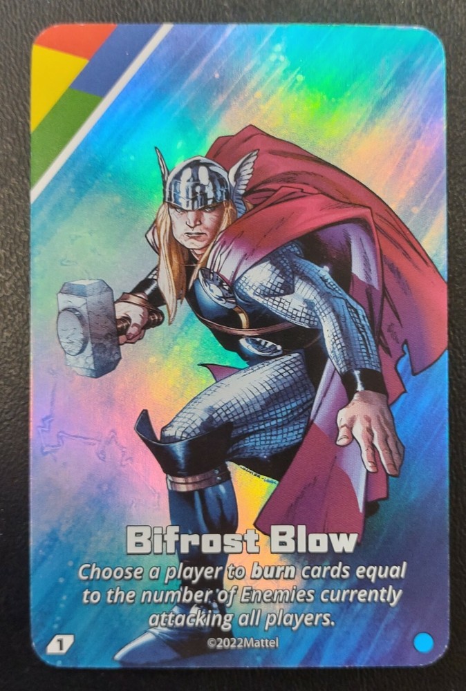 UNO Ultimate Marvel 2022 BIFROST BLOW FOIL Card UNCOMMON NM
