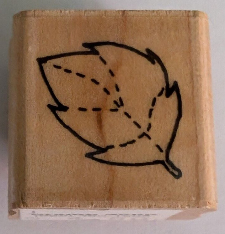 Wood/Rubber Stamp Leaf A1425 Tree Leaf
