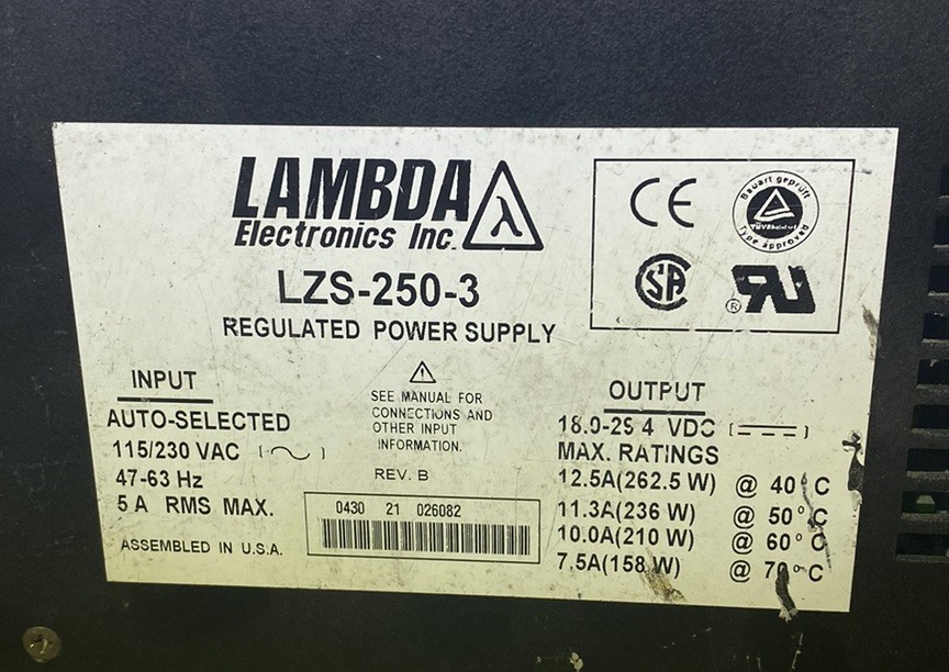 Lambda LZS-250-3 Regulated Power Supply, Multiple Available FREE SHIPPING - GP2