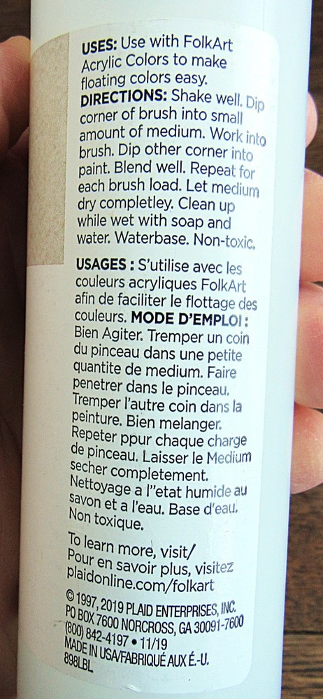 Folk Art floating medium Plaid 898 8 Fl oz